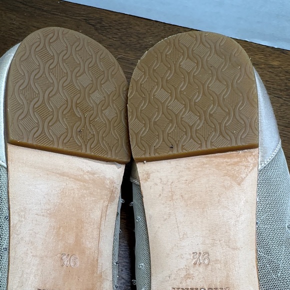 GORGEOUS Badgley Mishka Adrienne Embellished Cream Pink Ballet Flats, Womens 9.5 - Picture 14 of 16